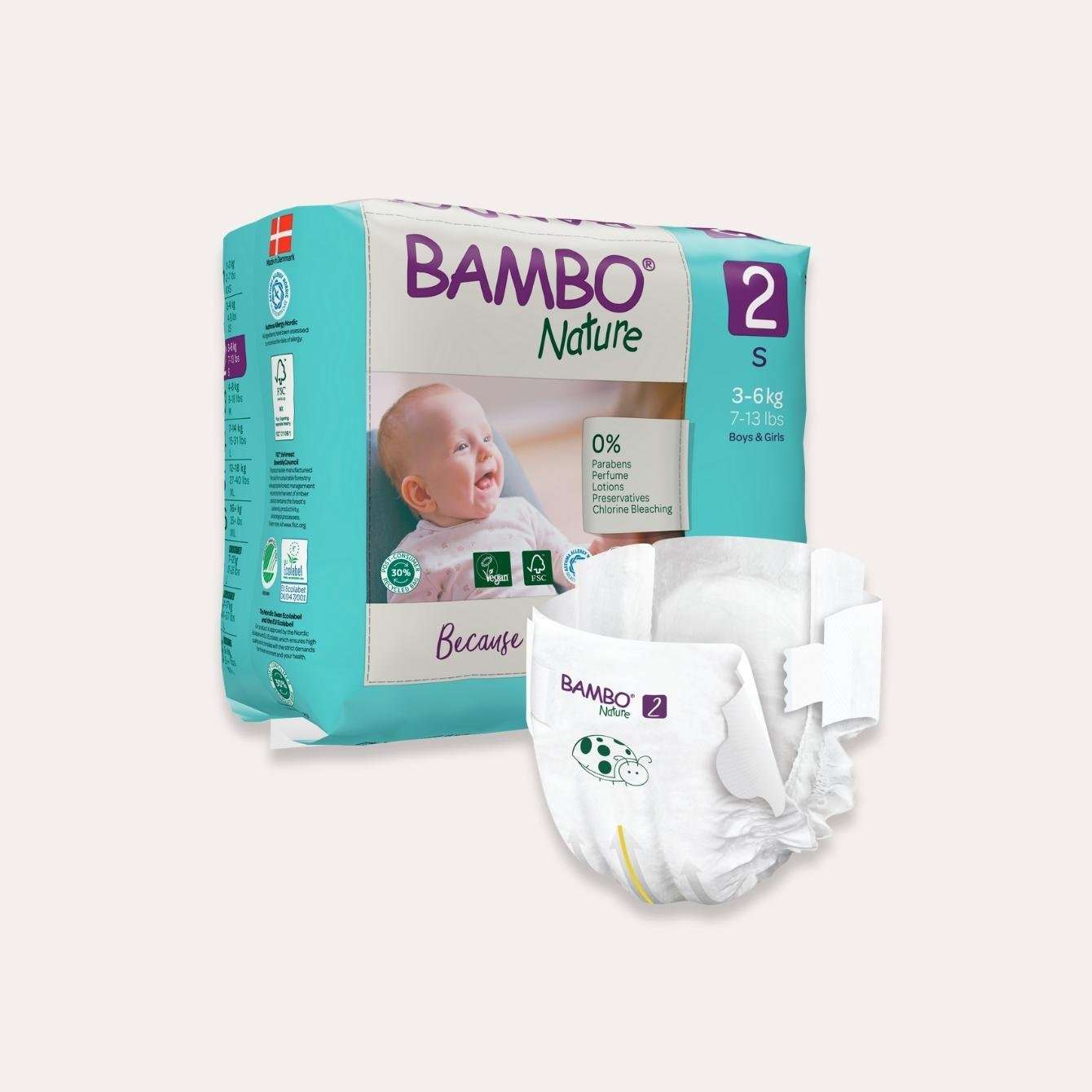 Bambo Nature Pañal Talla 2 (P)