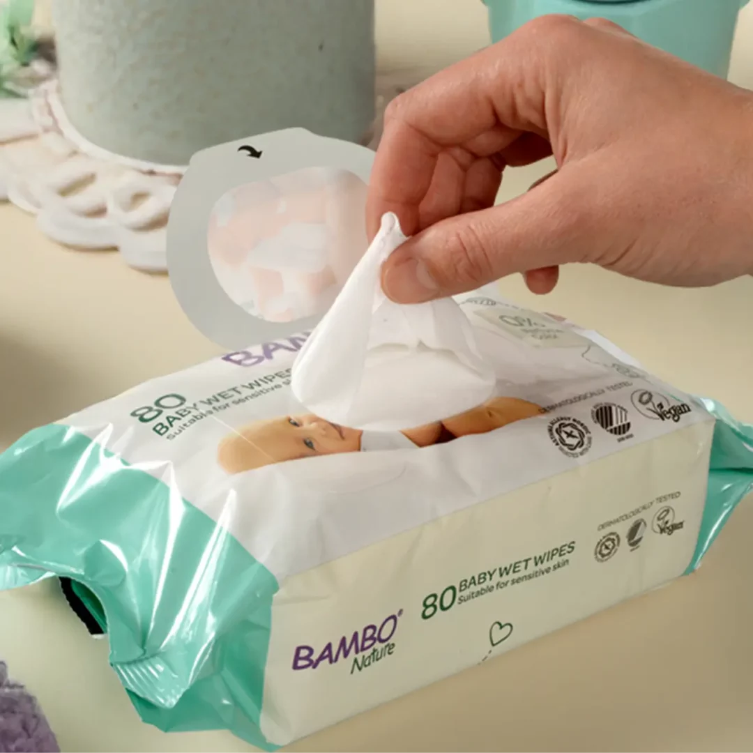 Bambo Nature Toallitas Húmedas Single Pack 80 Unds - Imagen 3