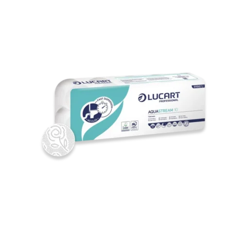 Lucart Papel Higiénico Ecológico Aquastream 10 Rollos