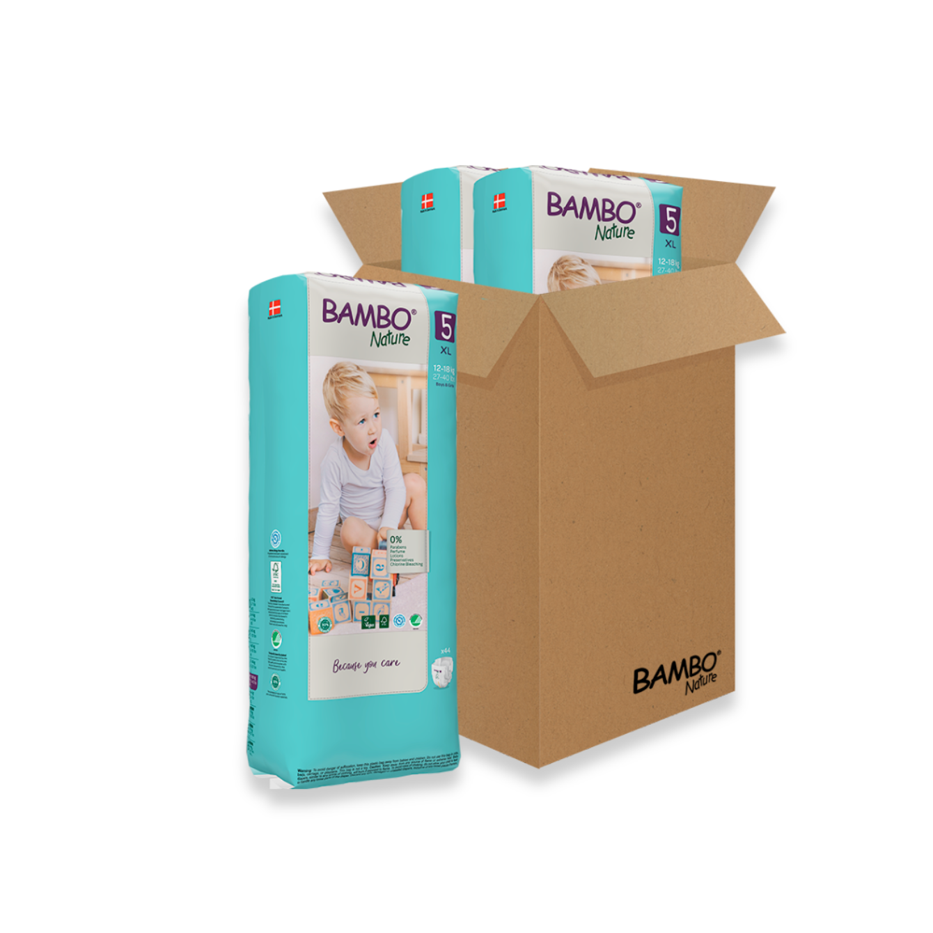 Bambo Nature Pañal Talla 5 (XG) - Caja Tall Pack