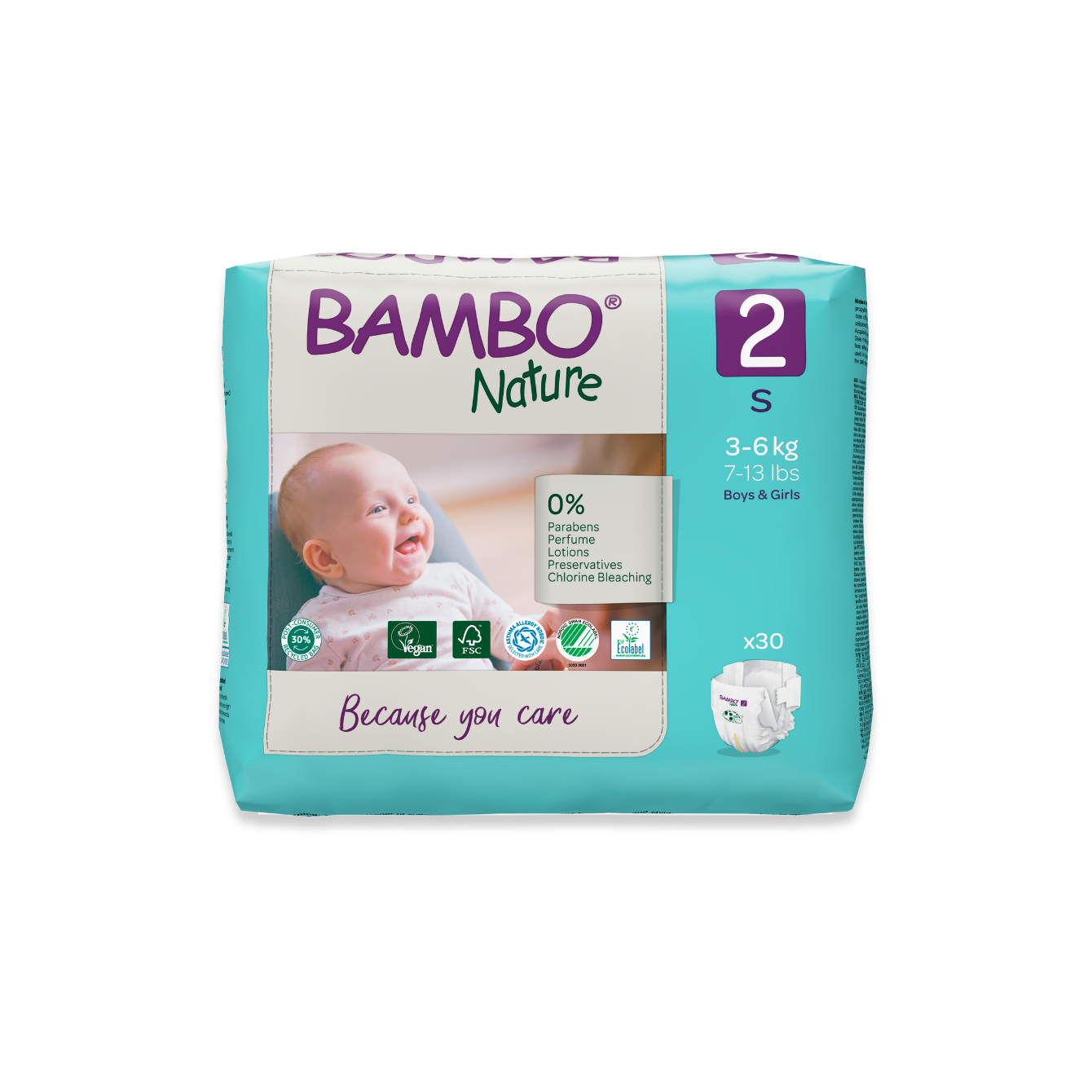 Bambo Nature Pañal Talla 2 (P)