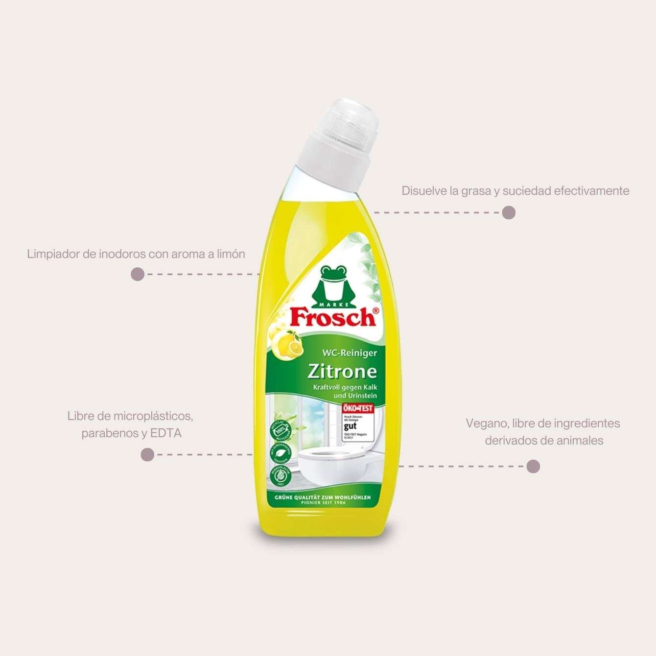 Limpiador Inodoro Limón Frosch 750 ml - Clean Queen