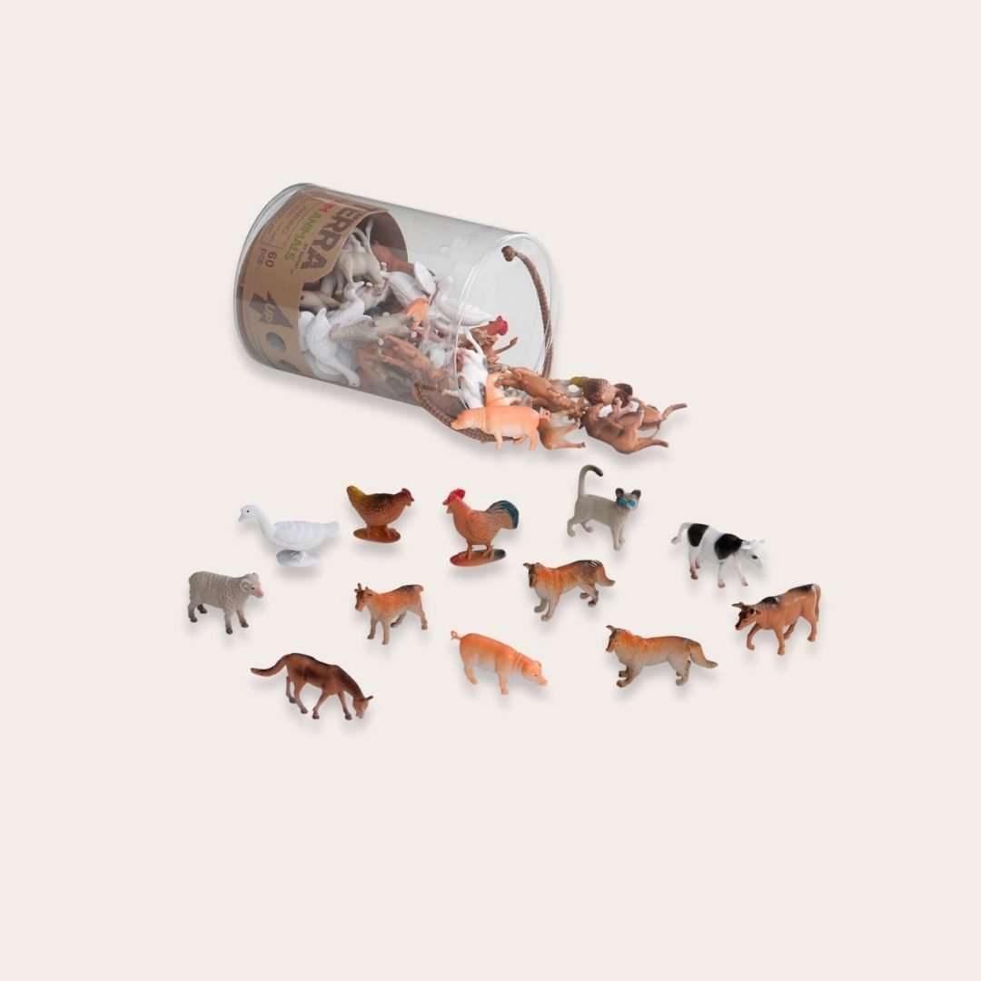 Terra Set Animales de Granja en Tubo - Imagen 4