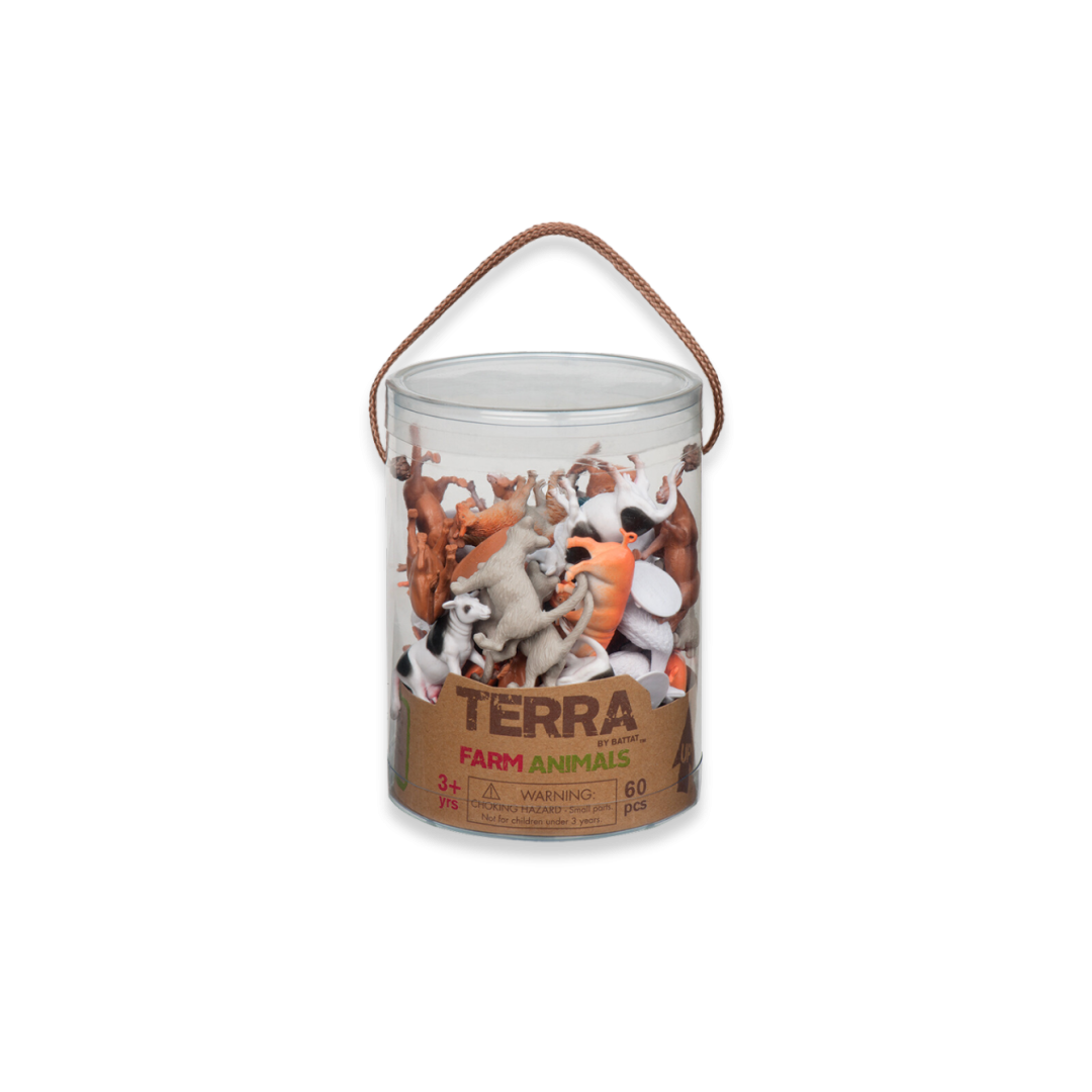 Terra Set Animales de Granja en Tubo