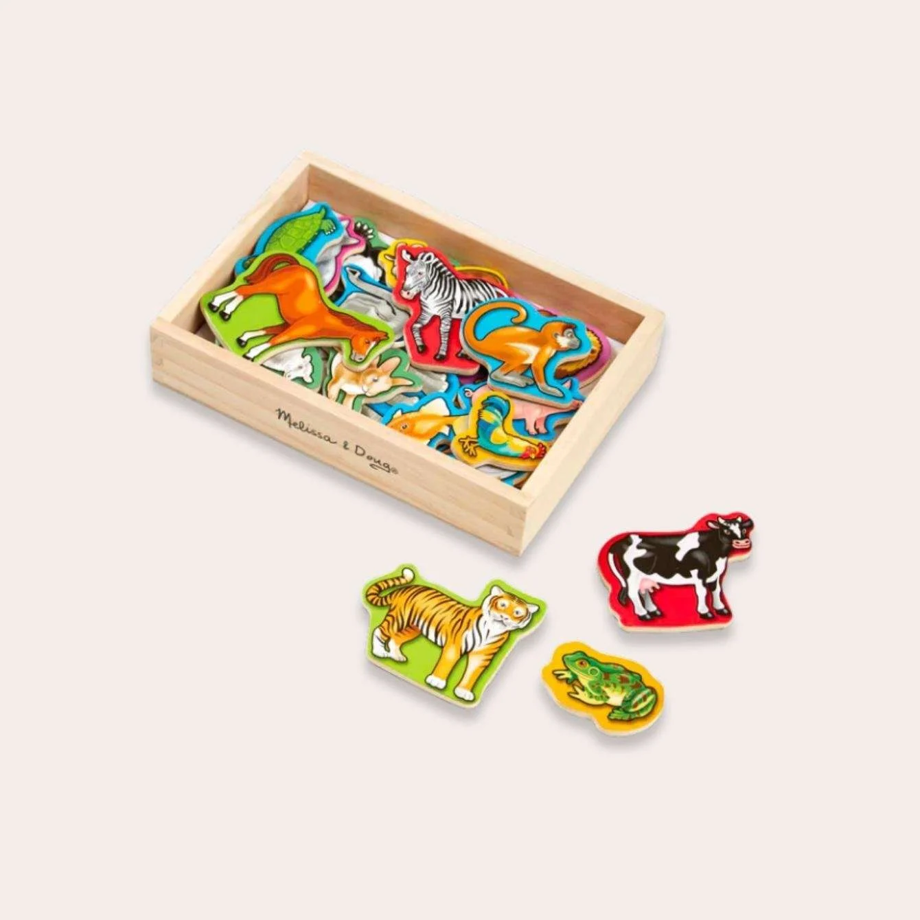 Melissa & Doug Imanes Animales de Madera - Imagen 4