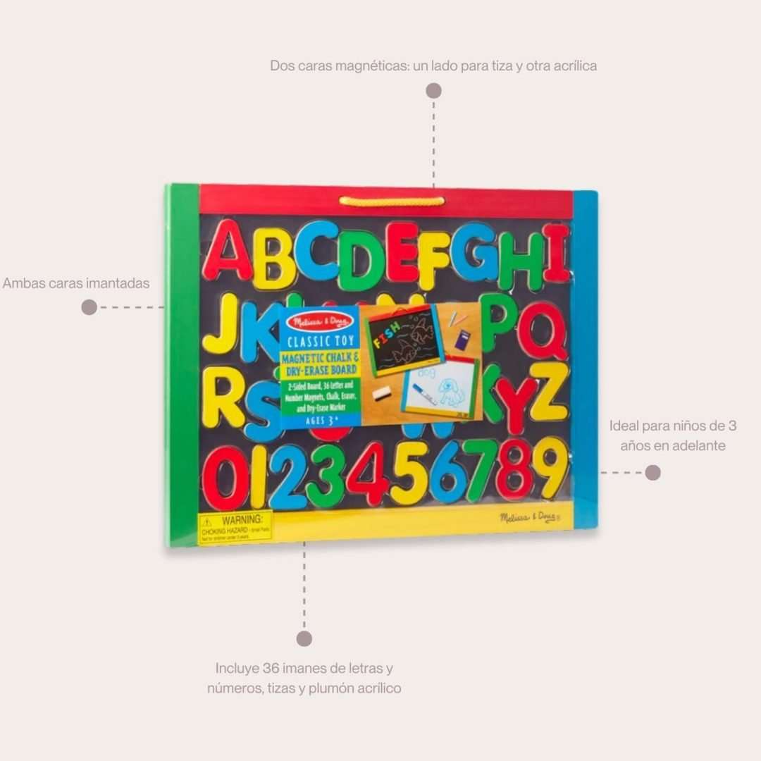 Melissa & Doug Pizarra Magnética de Tiza - Imagen 3