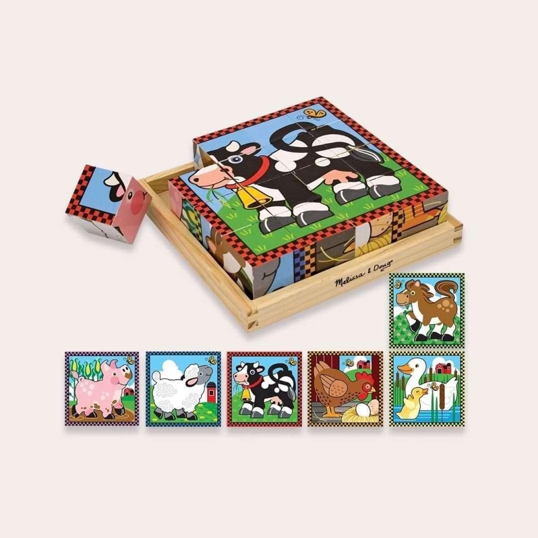 Melissa & Doug Rompecabezas Cubo Granja - Imagen 4