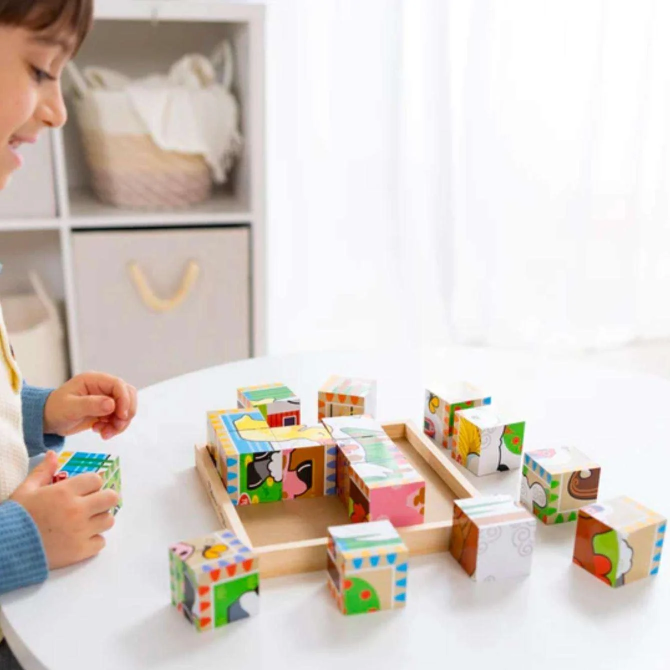 Melissa & Doug Rompecabezas Cubo Granja - Imagen 2