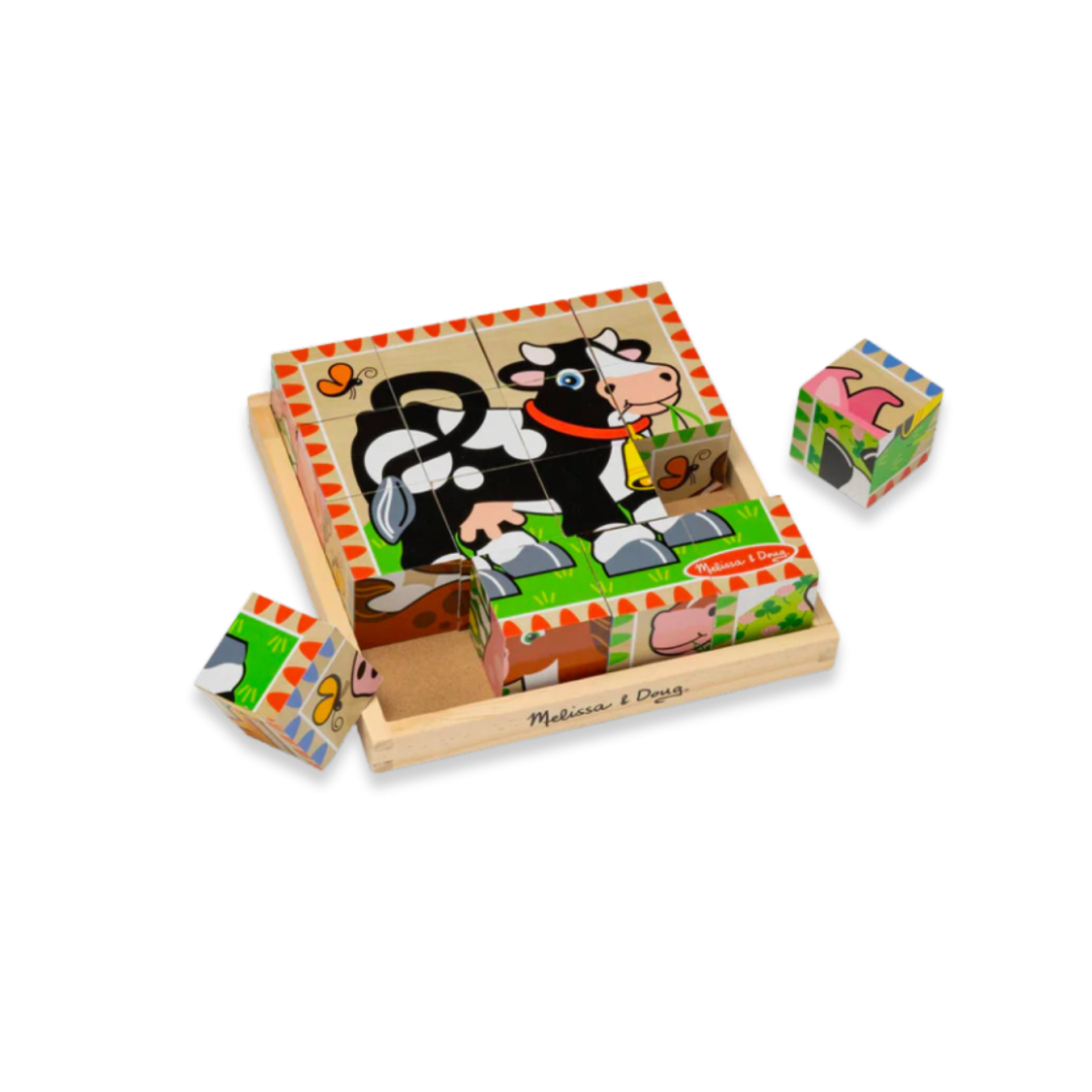 Melissa & Doug Rompecabezas Cubo Granja