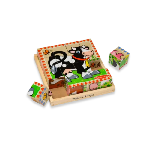 Melissa & Doug Rompecabezas Cubo Granja