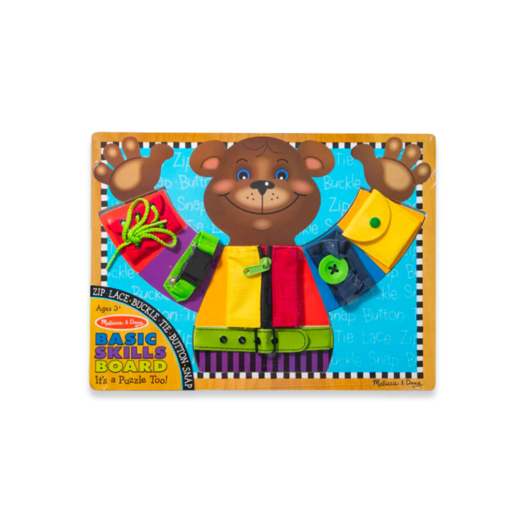 Melissa & Doug Tablero de Habilidades con Cierres