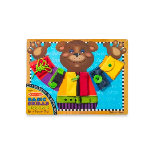 Melissa & Doug Tablero de Habilidades con Cierres