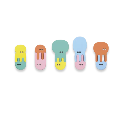 Quut Rompecabezas de Baño Medusas