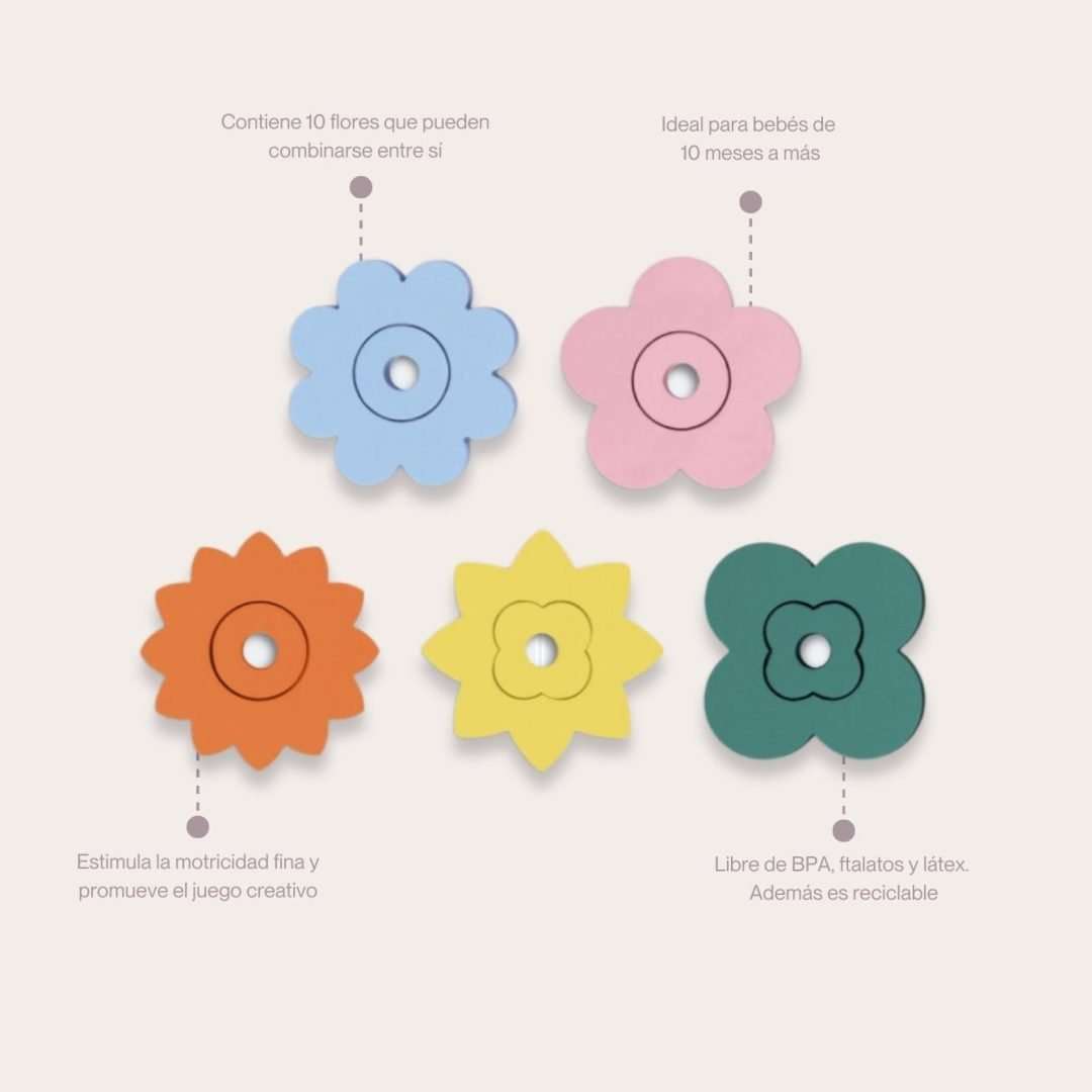Quut Rompecabezas de Baño Flores - Imagen 3