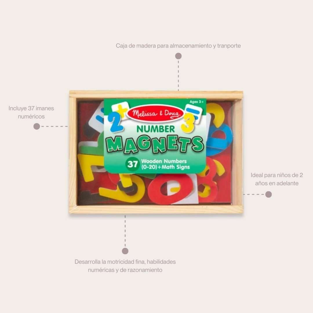 Melissa & Doug Imanes de Madera de Números - Imagen 3