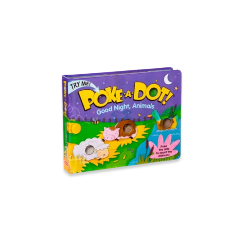 Melissa & Doug Libro Poke a Dot Buenas Noches Amigos Animales