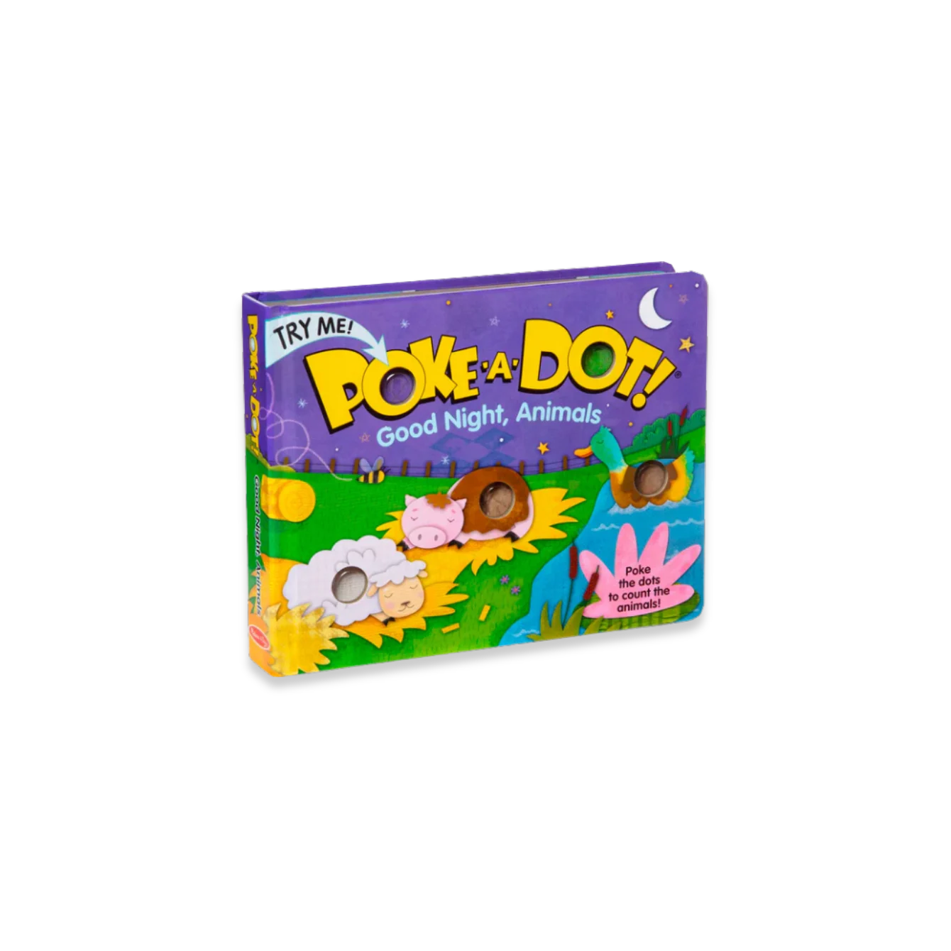 Melissa & Doug Libro Poke a Dot Buenas Noches Amigos Animales