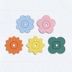 Quut Rompecabezas de baño Flores