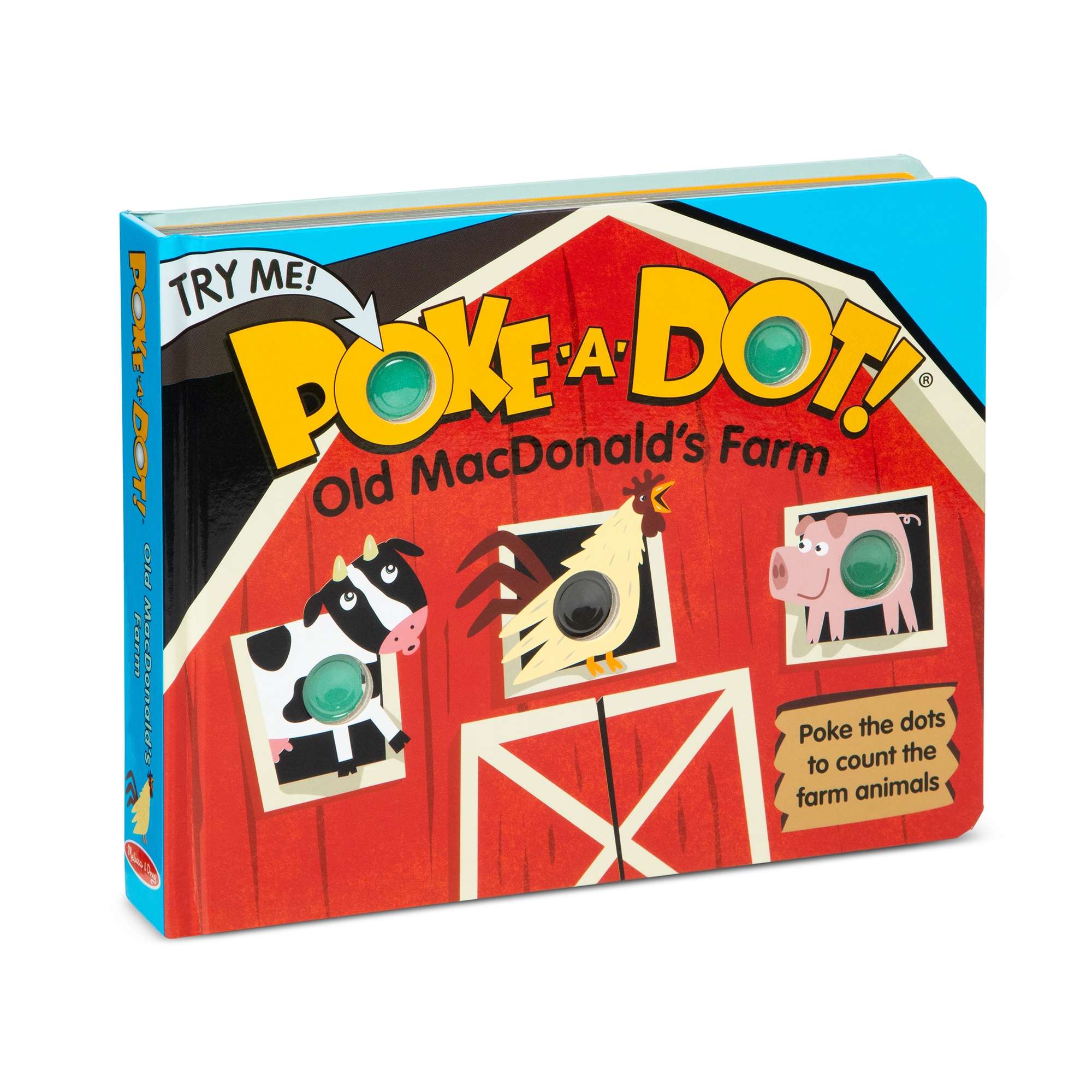 Melissa & Doug Poke-a-Dot Book: 10 Little Monkeys - Pop The Dots Counting Book For Toddlers Ages 3+
