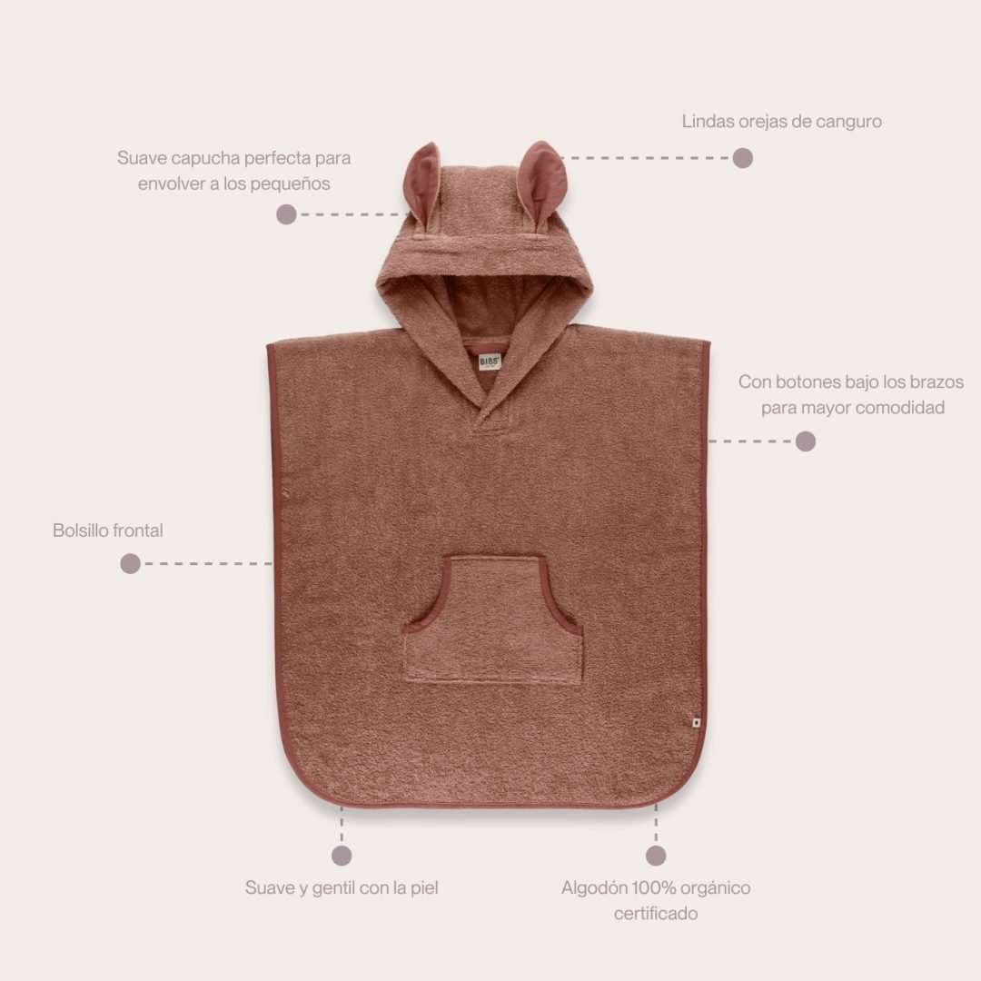 Bibs Toalla Kangaroo Poncho - Imagen 3