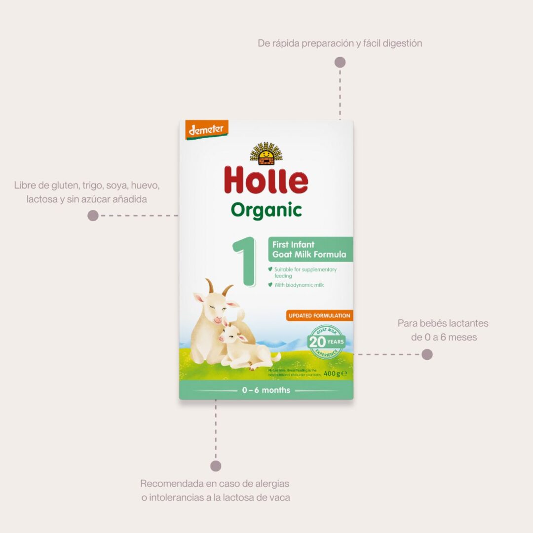 Alternative view of Holle Fórmula Orgánica Leche de Cabra (0-6 Meses) con DHA/ARA