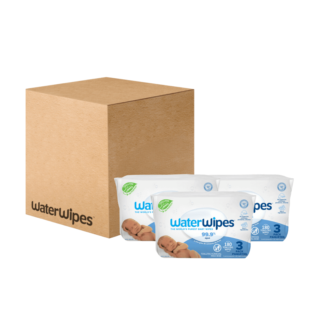 WaterWipes Toallitas Húmedas Tripack (3 Tripacks x 60 Unds)