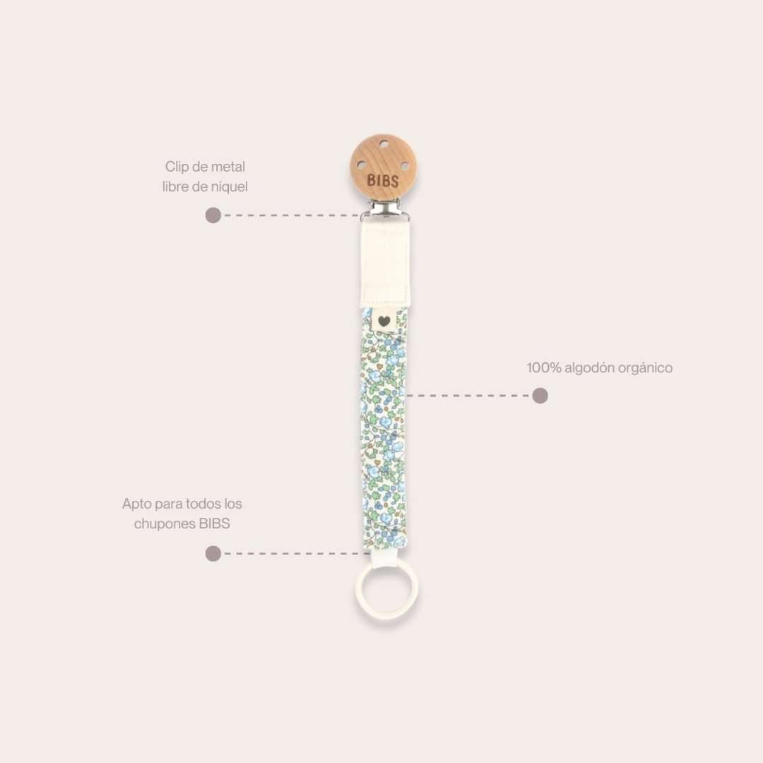Bibs Clip Para Chupón de Algodón Orgánico - Imagen 3