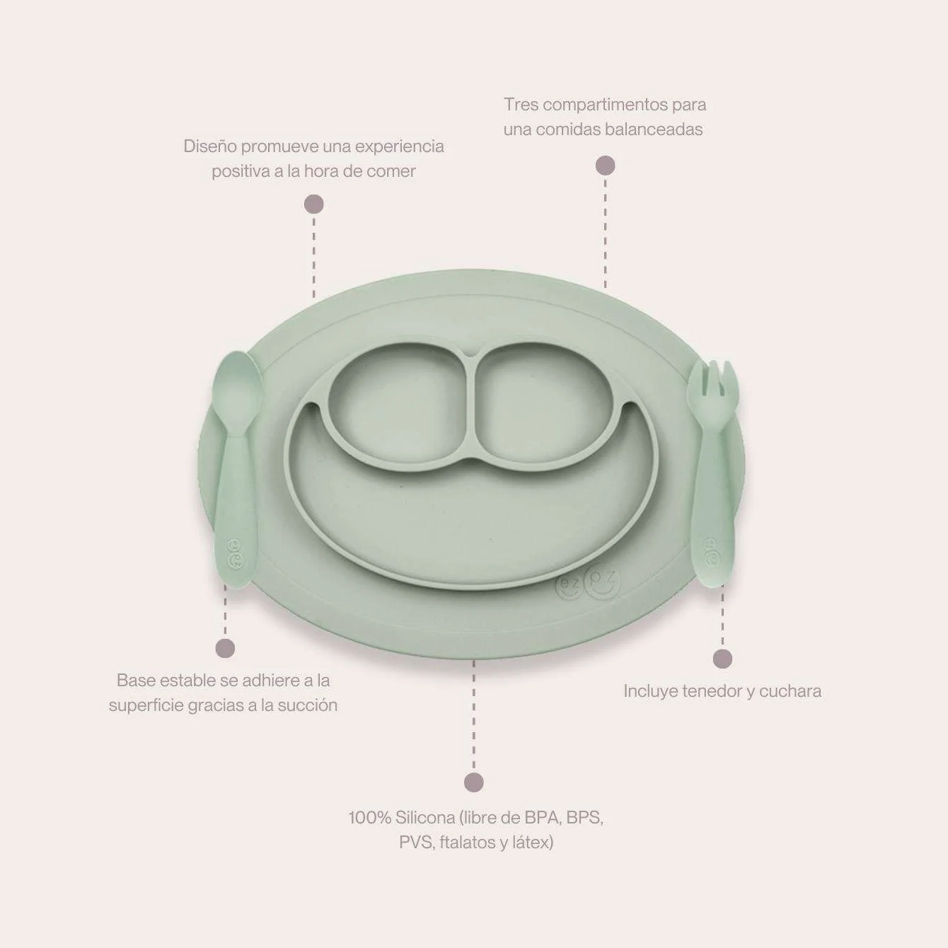 EZPZ Mini Feeding Set - Imagen 4