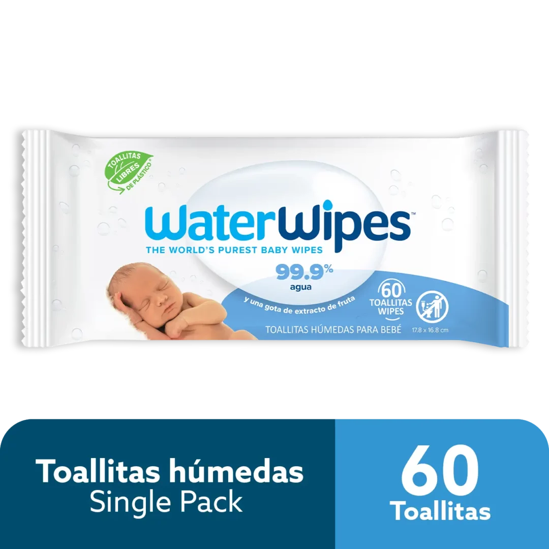 WaterWipes Toallitas Húmedas Single Pack x 60 Unds