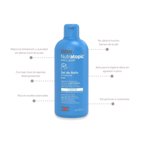 Alternative view of ISDIN Nutratopic Gel de Baño Emoliente Extra Suave  400ml