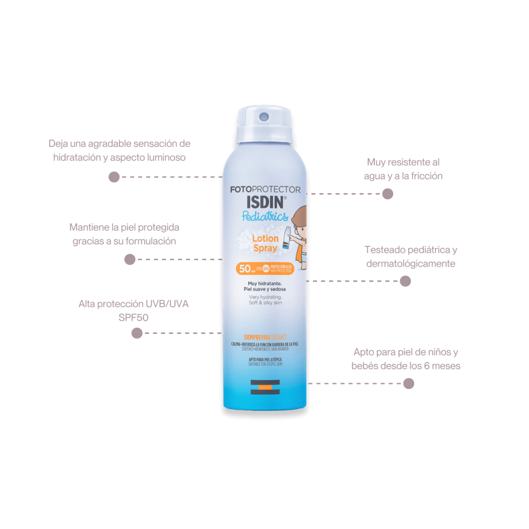 ISDIN Fotoprotector Pediatrics Lotion Spray SPF50 250ml - Imagen 3