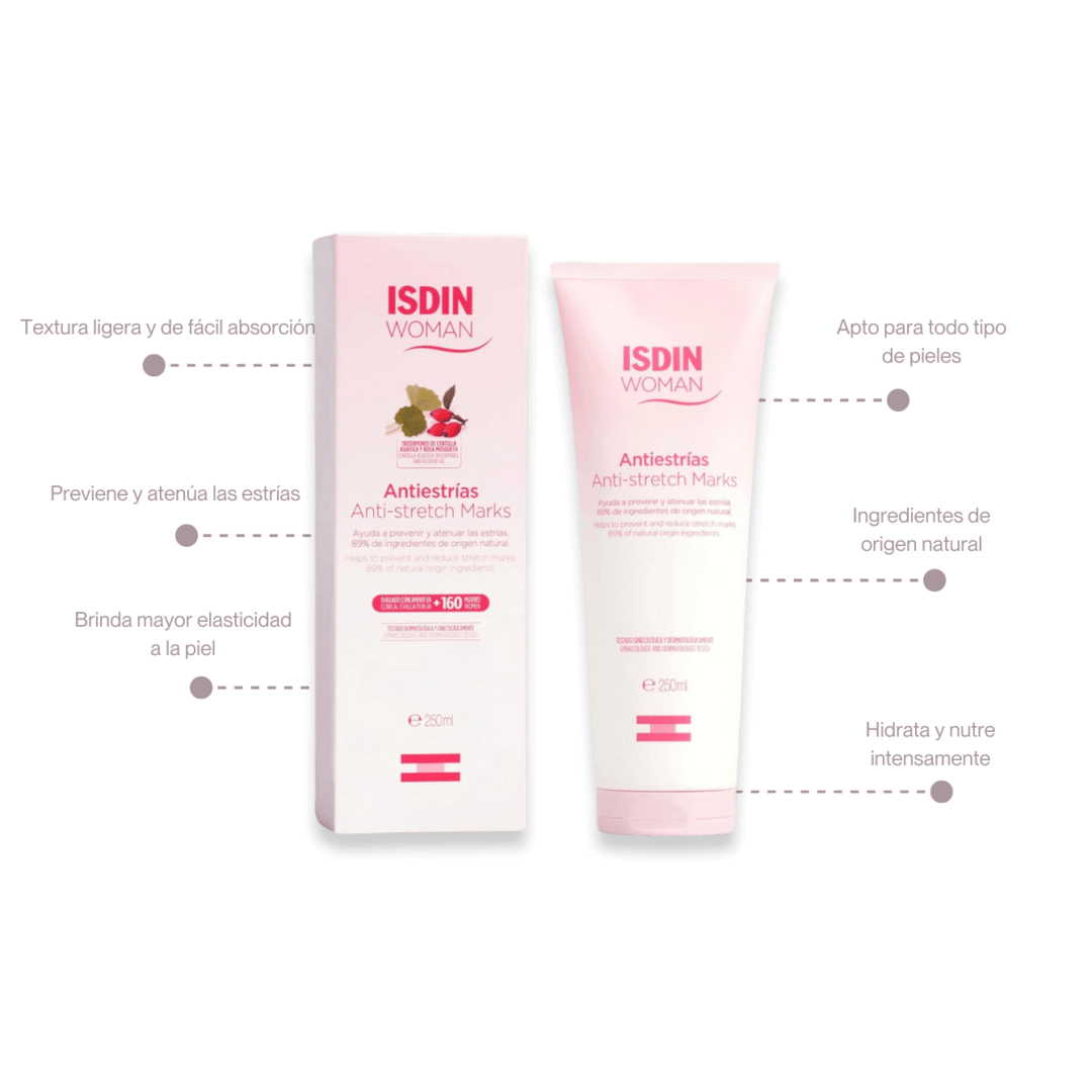 ISDIN Woman Crema Antiestrías 250ml - Imagen 3