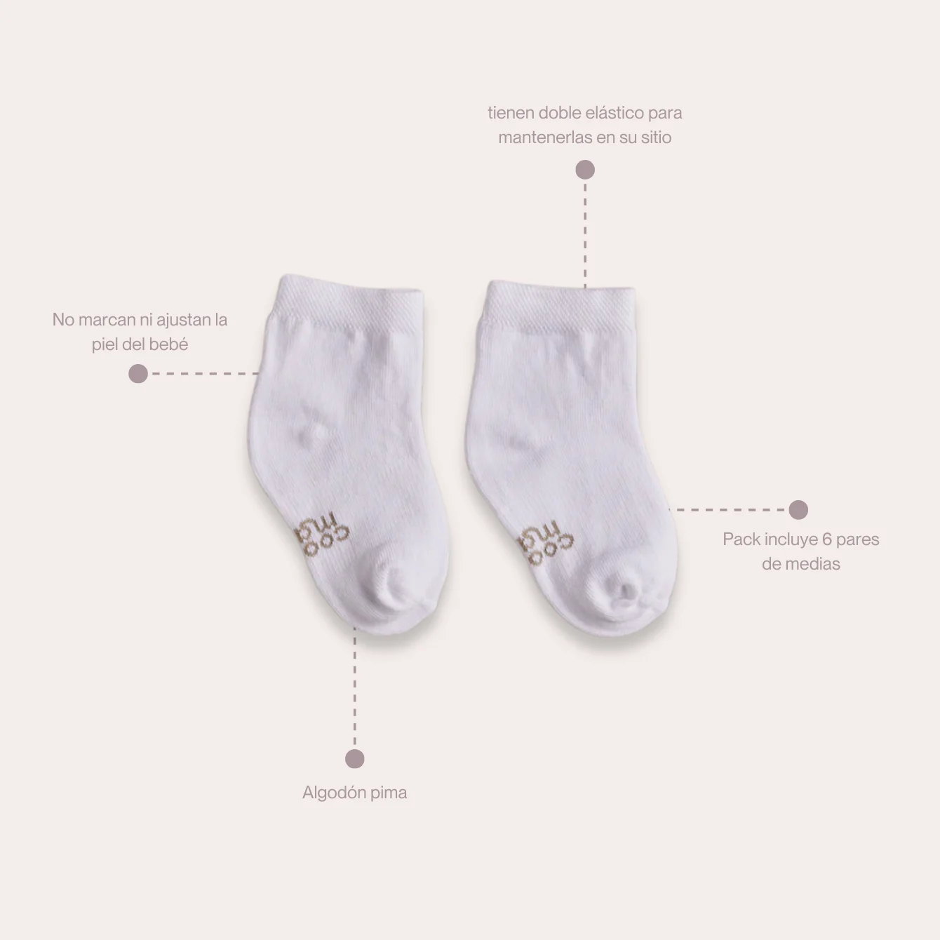 Coocoomama Calcetines Stay On - Imagen 4