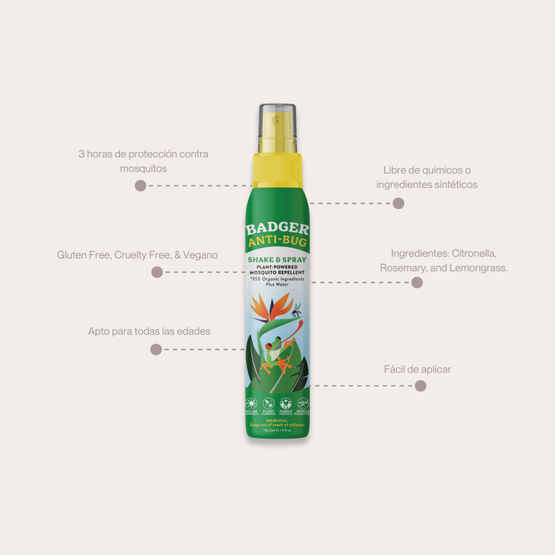 Badger Repelente Orgánico en Spray 118ml - Imagen 3