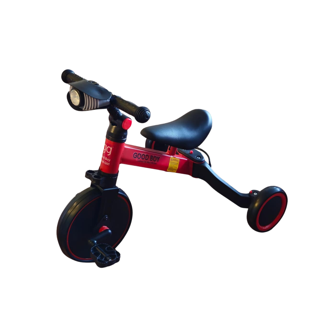 Triciclo 5 en 1 Dinámico (Luces LED + Parlante Musical)