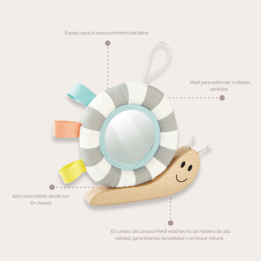 Hape Caracol Sensorial Con Espejo Colgante - Imagen 3