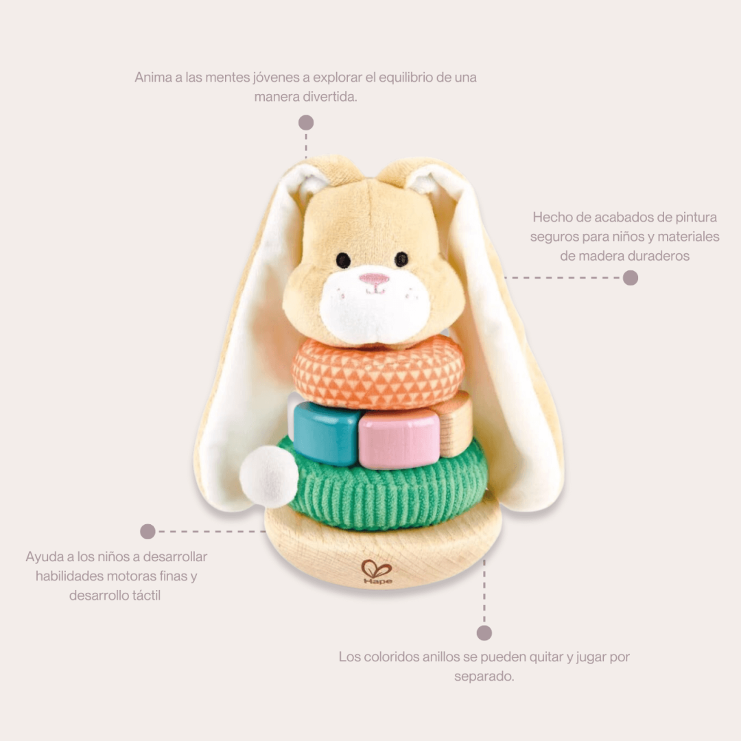 Hape Apilador de Aros de Madera - Imagen 3