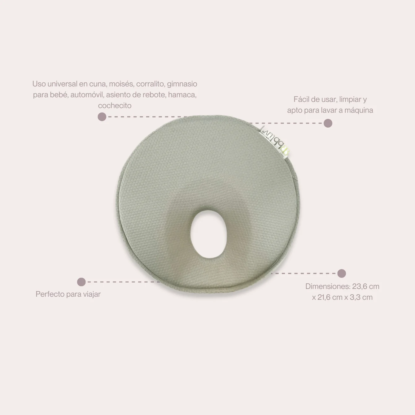 Bbluv Pilö Reposacabezas Ergonómico - Imagen 3