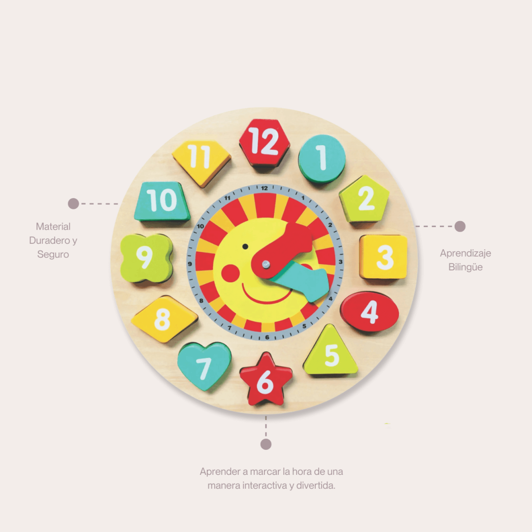 Arti Juego de Encaje Reloj Bilingüe - Imagen 4