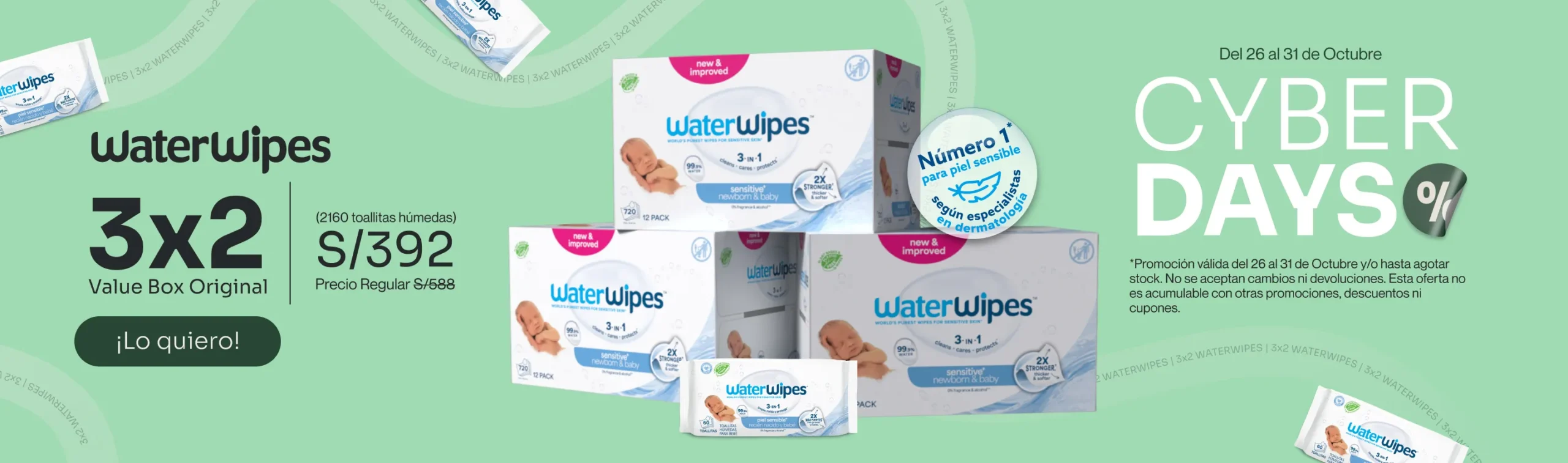 WaterWipes Toallitas Húmedas Original