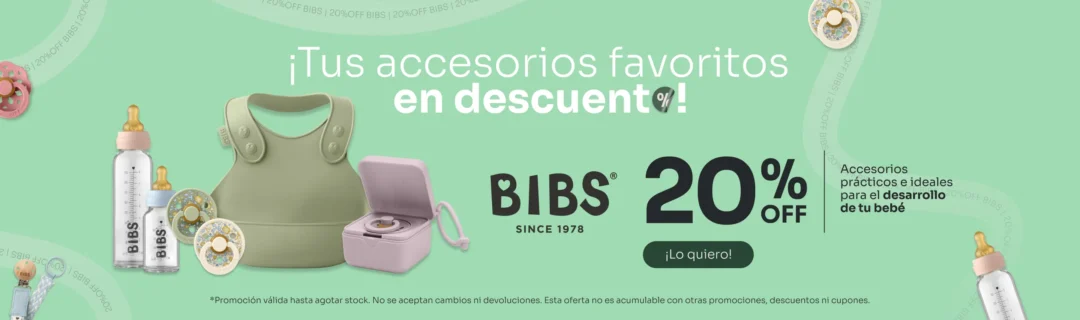 Banner promo bibs 20% off