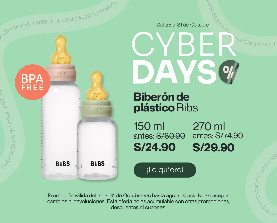 Bibs Set Completo Biberón de Plástico Libre de BPA Látex