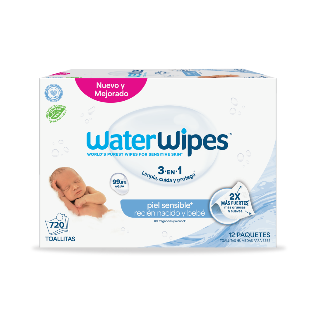 WaterWipes Toallitas Húmedas Original - Value Box 12 Pack x 60