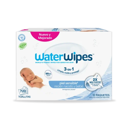 WaterWipes Toallitas Húmedas Original - Value Box 12 Pack x 60