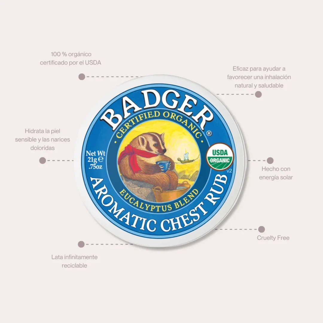 Badger Bálsamo Orgánico para el Resfrío - Imagen 3