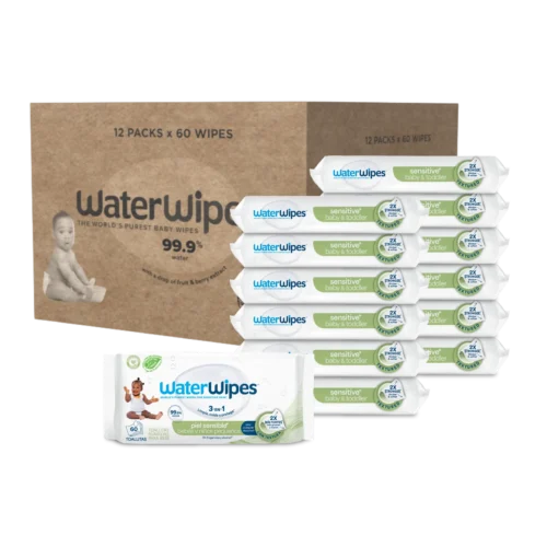 WaterWipes Toallitas Húmedas Textured Clean - Value Box 12 Pack x 60 (S)