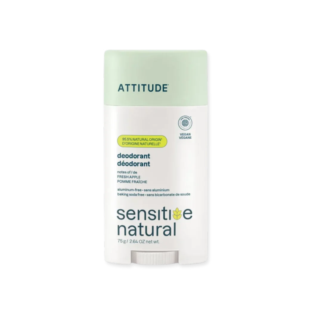 Attitude Desodorante Natural Sin Aluminio para Piel Sensible - Fresh Apple 75gr