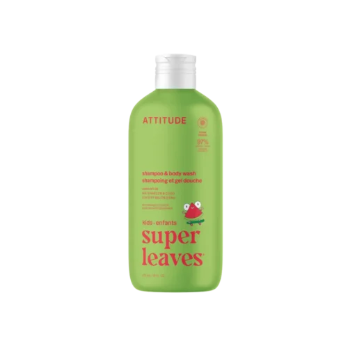 Attitude Shampoo 2 en 1 Natural Little Leaves Sandía & Coco 473ml