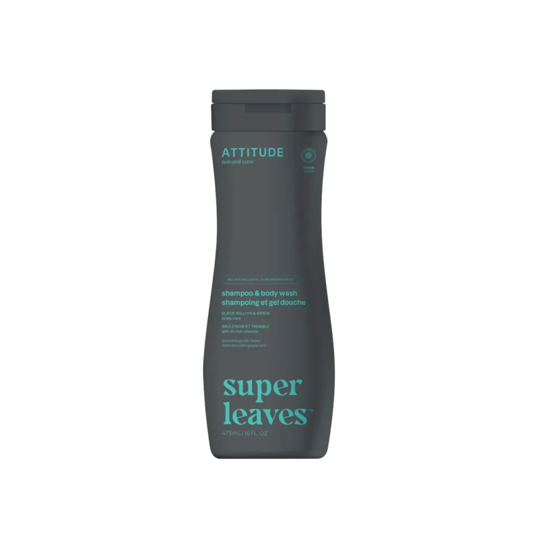 Attitude Shampoo & Gel de Ducha Natural Super Leaves Hombre 473ml